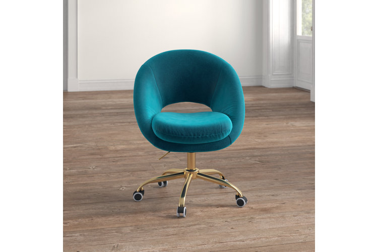 Wayfair velvet desk online chair